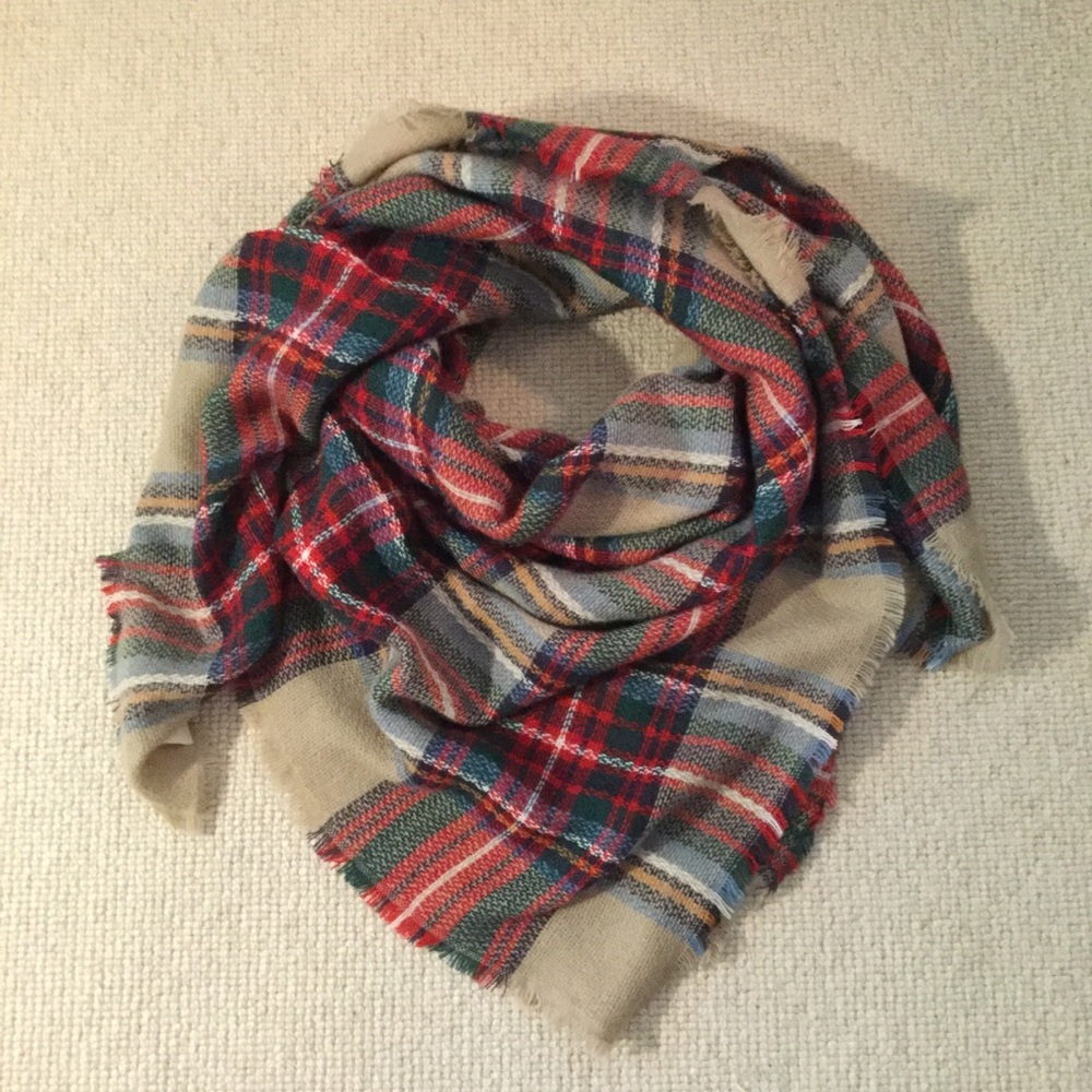 ModCloth Plaid Blanket Scarf
